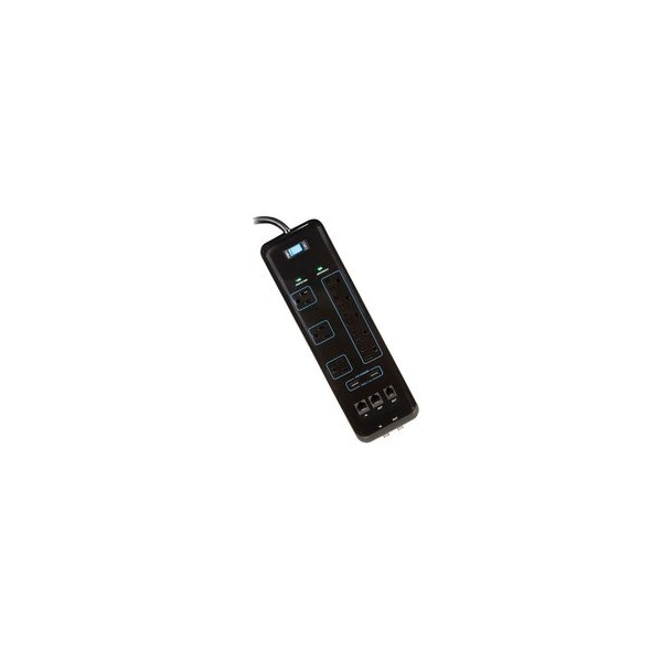 Cable Wholesale 8-Outlet surge protector, 3600 Joule. 2 USB ports. 2.1A total. 5 grounded outlets and 3 51W1-31806 - main